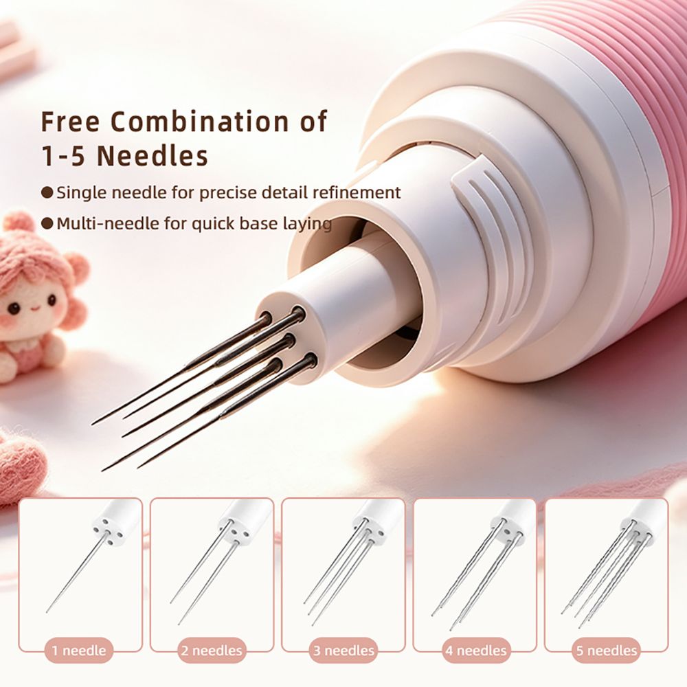 HeyTruool Electric Felting Machine Needles for DIY Dry Wool Craft Needlework Equipment